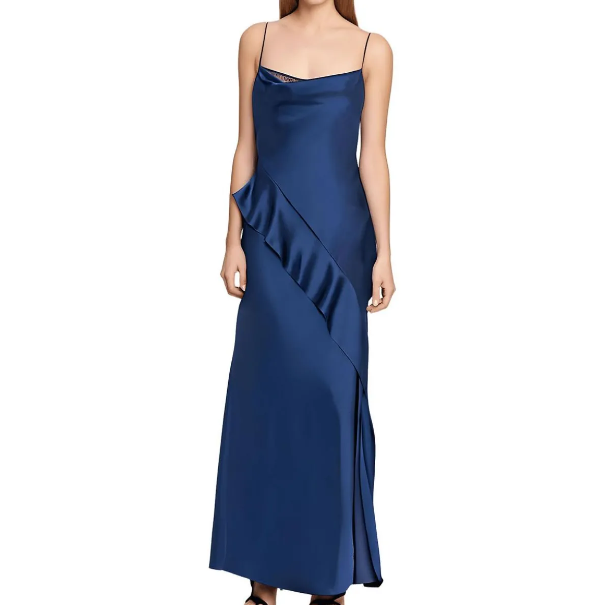 Ruffled Evening Dress
