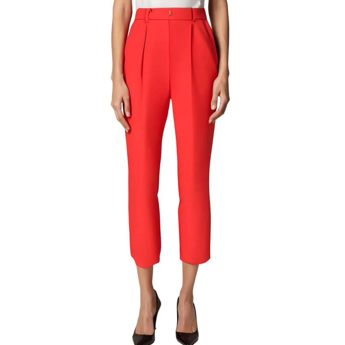 Pleated Ankle Pants