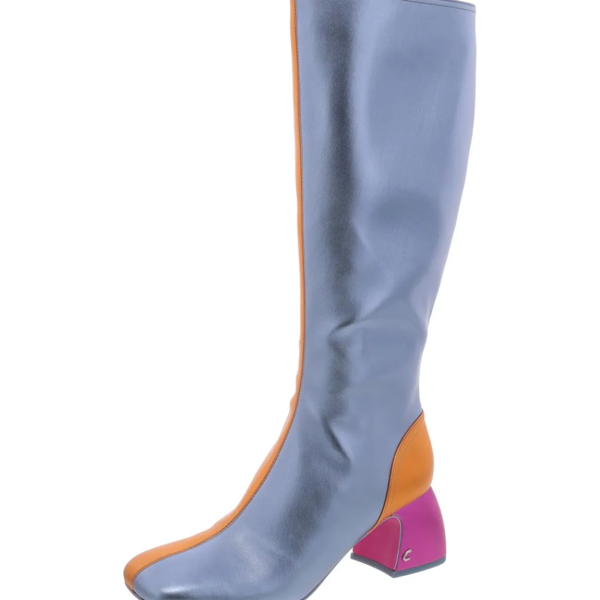 Olympia Zipper Faux Leather Knee-High Boots