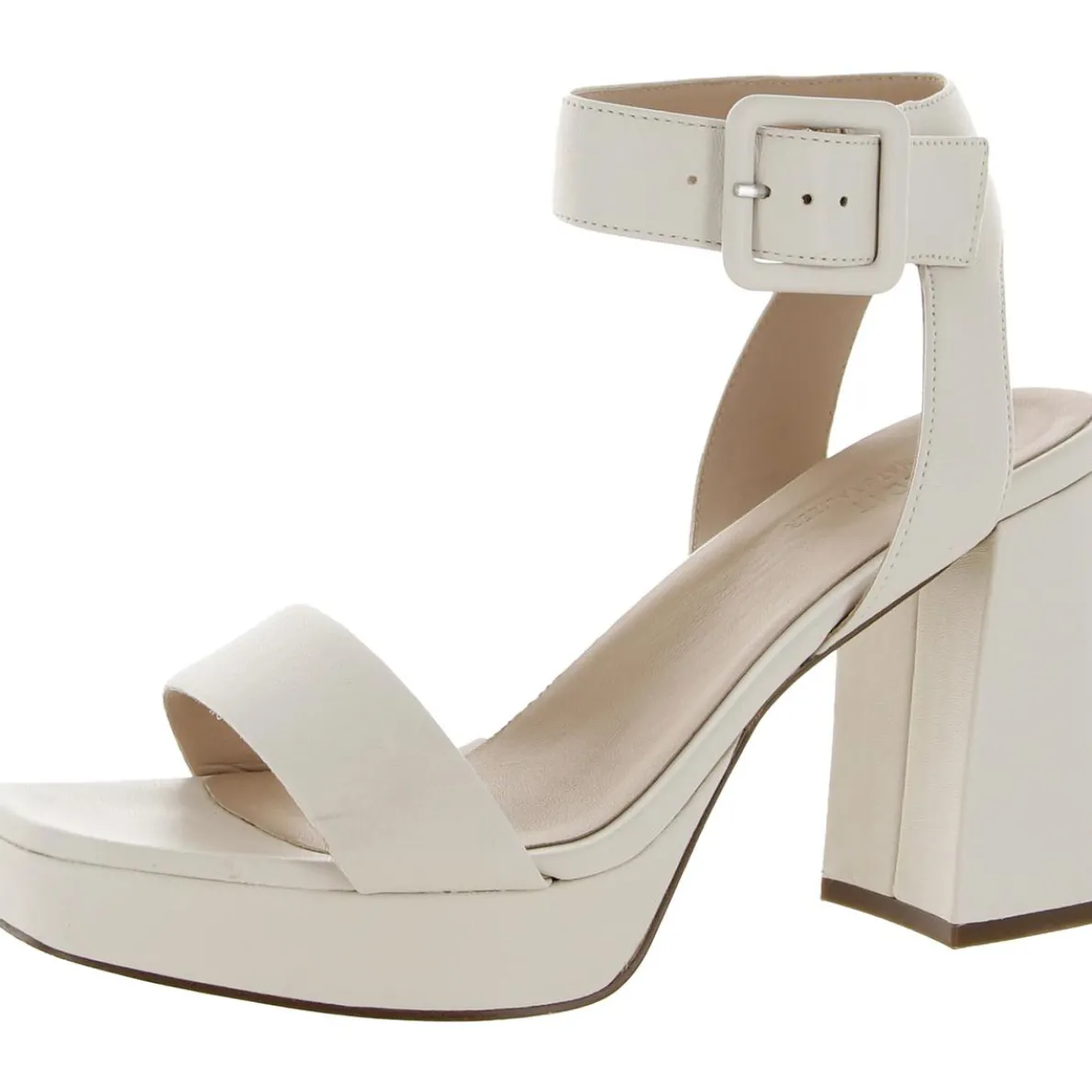 Jaselle Leather Ankle Strap Heels