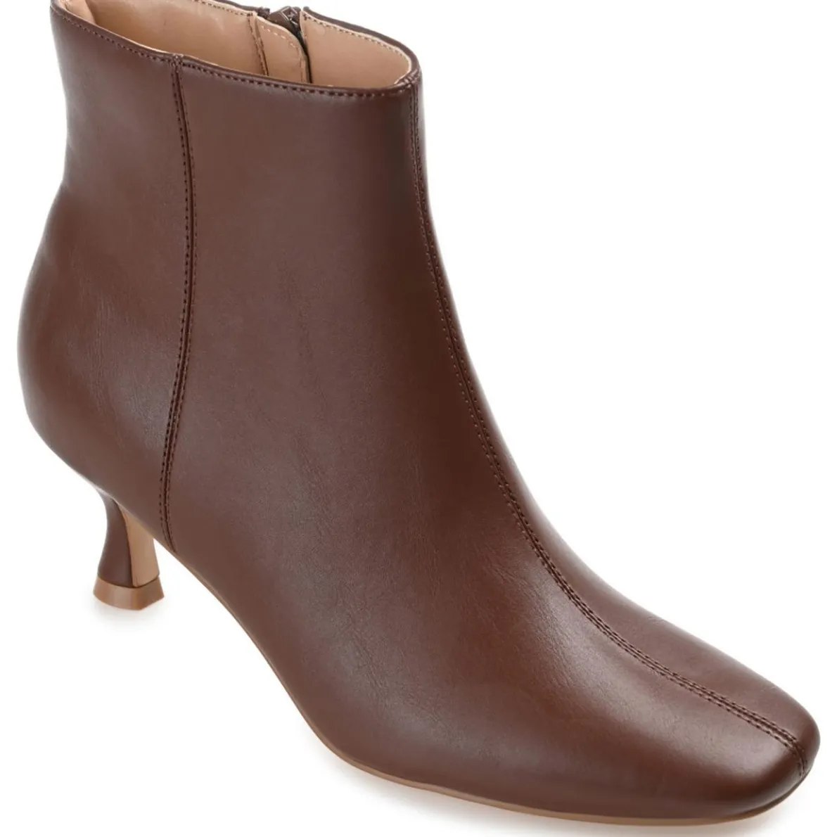 Kelssa Zipper Square Toe Booties