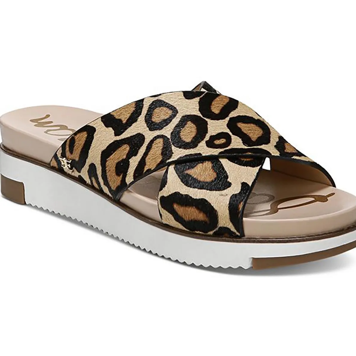 Audrea Lamb Fur Slip On Slide Sandals