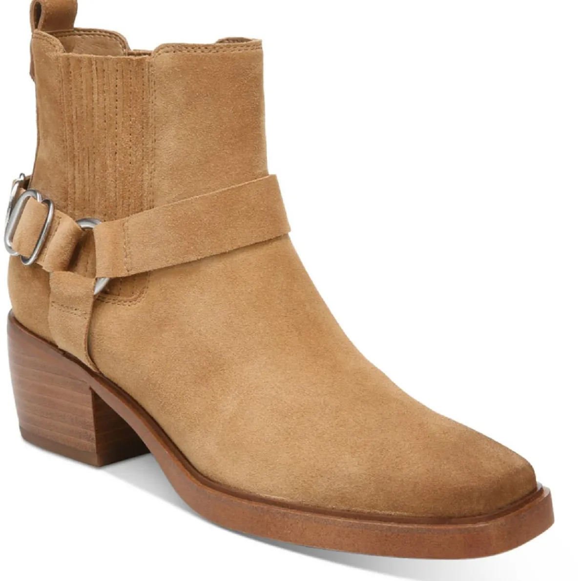 Bellamie Suede Harness Ankle Boots