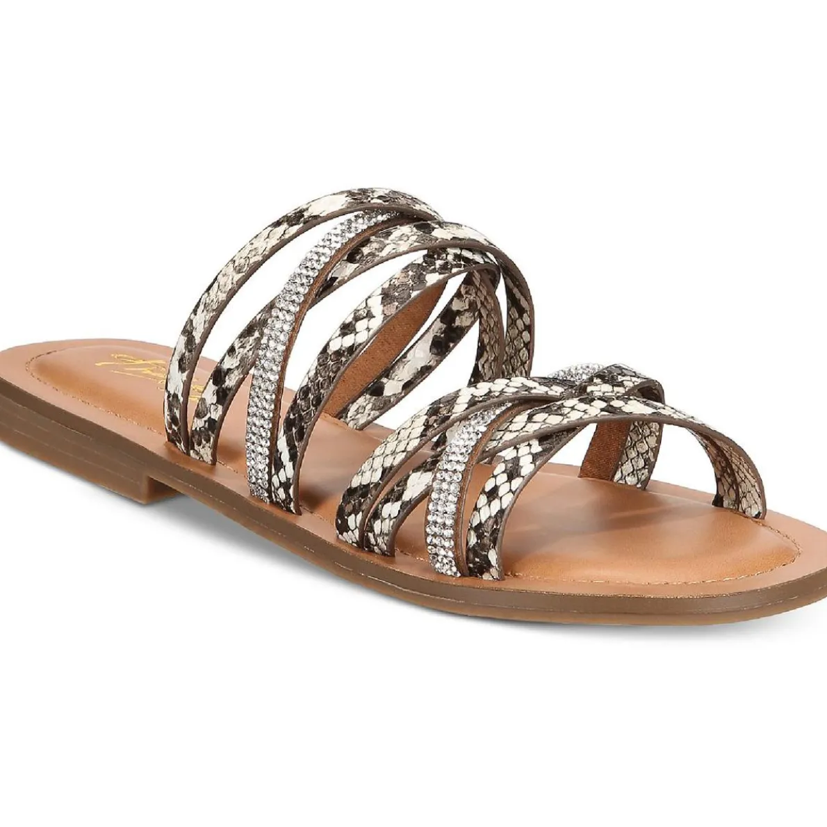 Marlina Slip On Embellished Slide Sandals