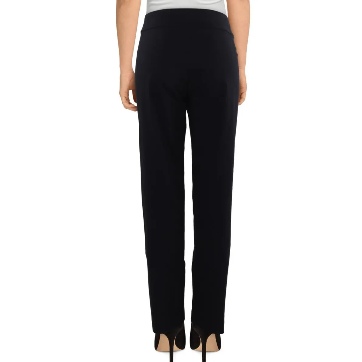 Stretch Rayon High-Waisted Pants