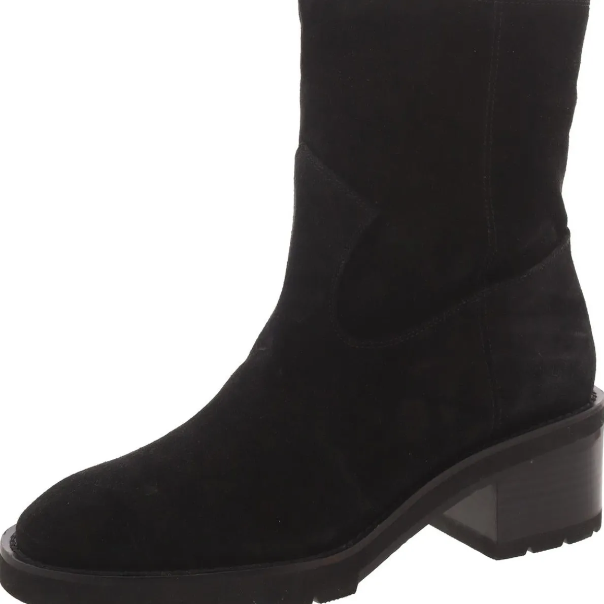 Suede Pull On Ankle Boots