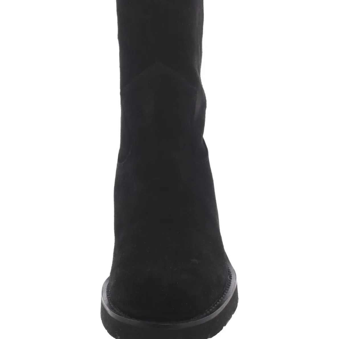 Suede Pull On Ankle Boots