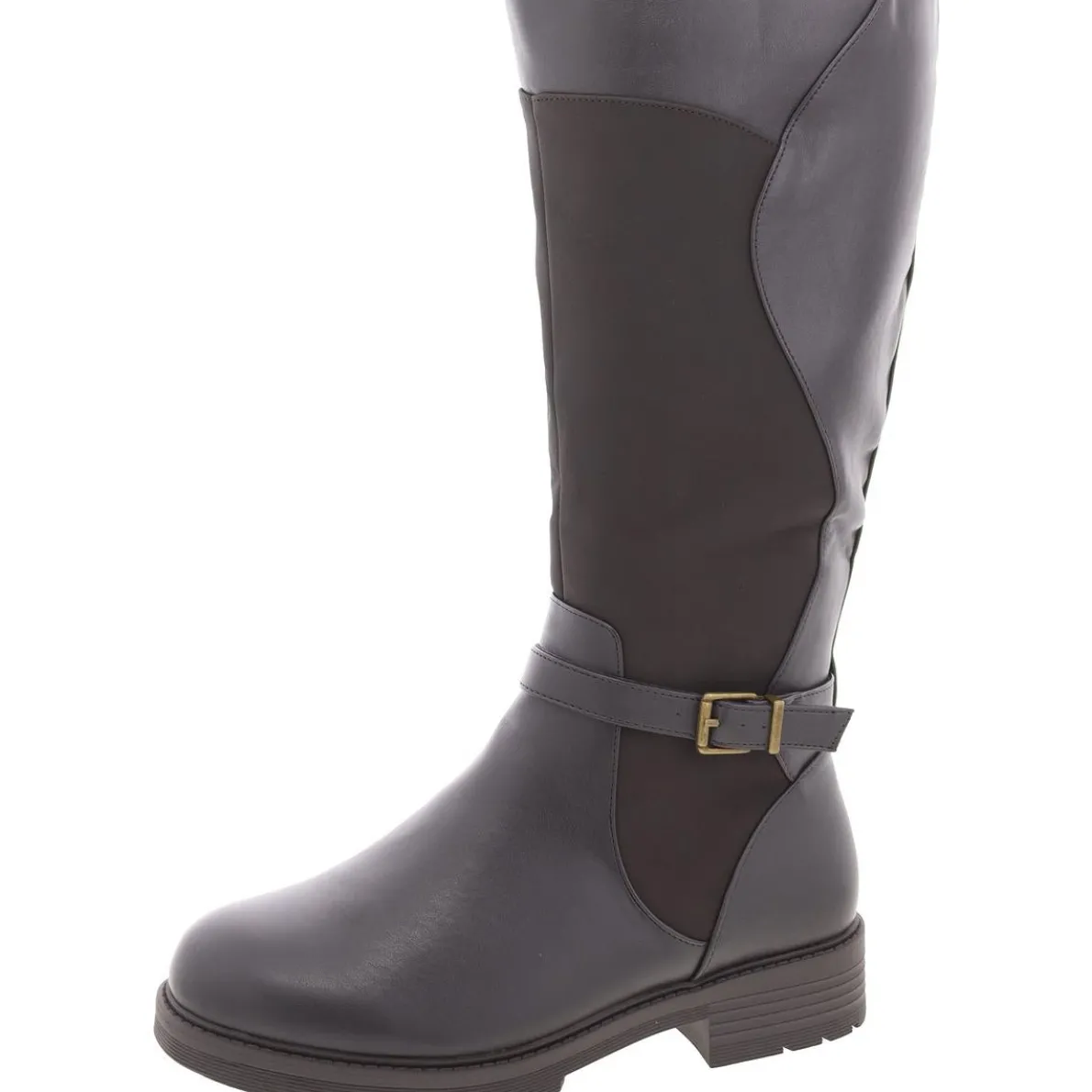 Erica Zip Up Slip On Knee-High Boots