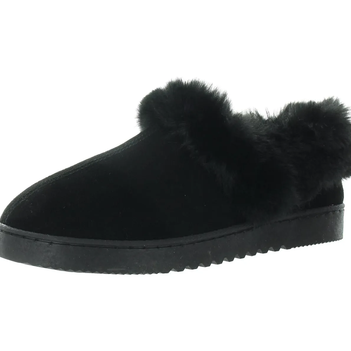 Lola Faux Fur Lined Scuff Slippers
