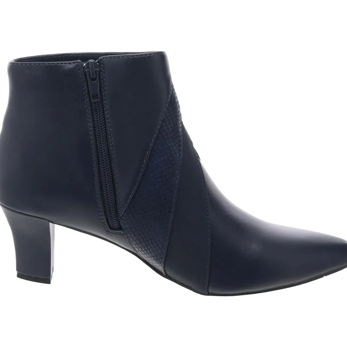 FALCON Cushioned Footbed Faux Leather Ankle Boots