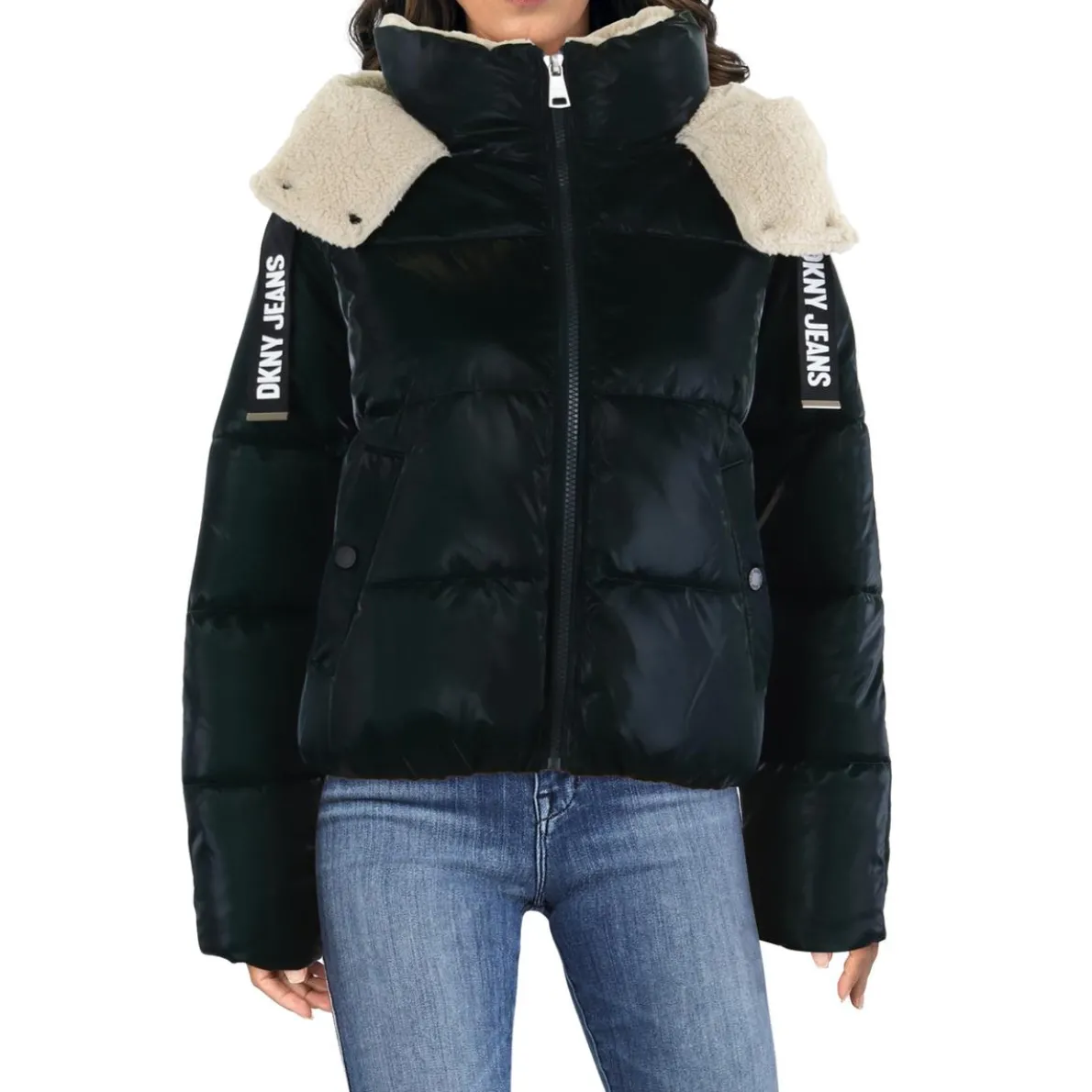 Faux Fur Lined Quilted Puffer Jacket