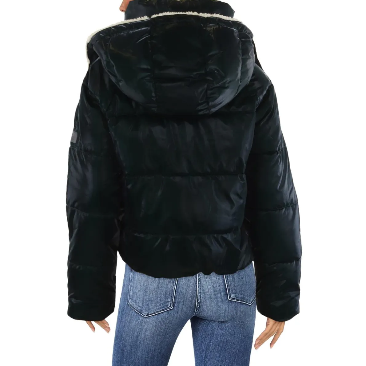 Faux Fur Lined Quilted Puffer Jacket