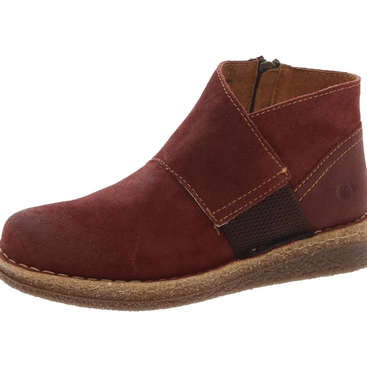 Tora Zipper Suede Booties