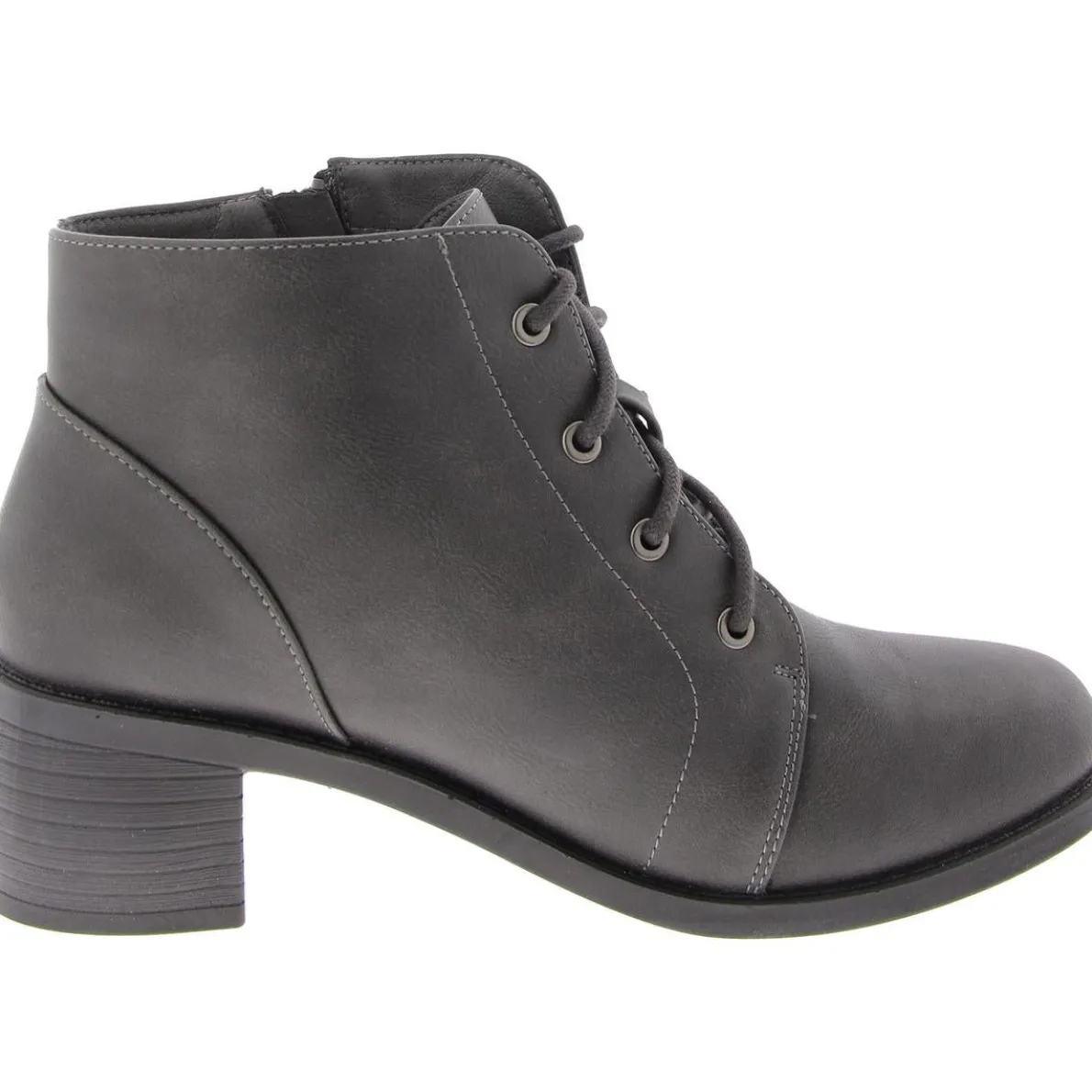 Zip Up Round Toe Booties