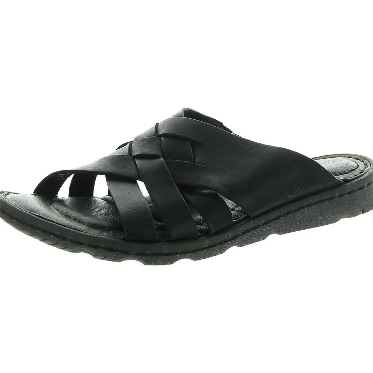 Tarpon Criss-Cross Leather Flatform Sandals