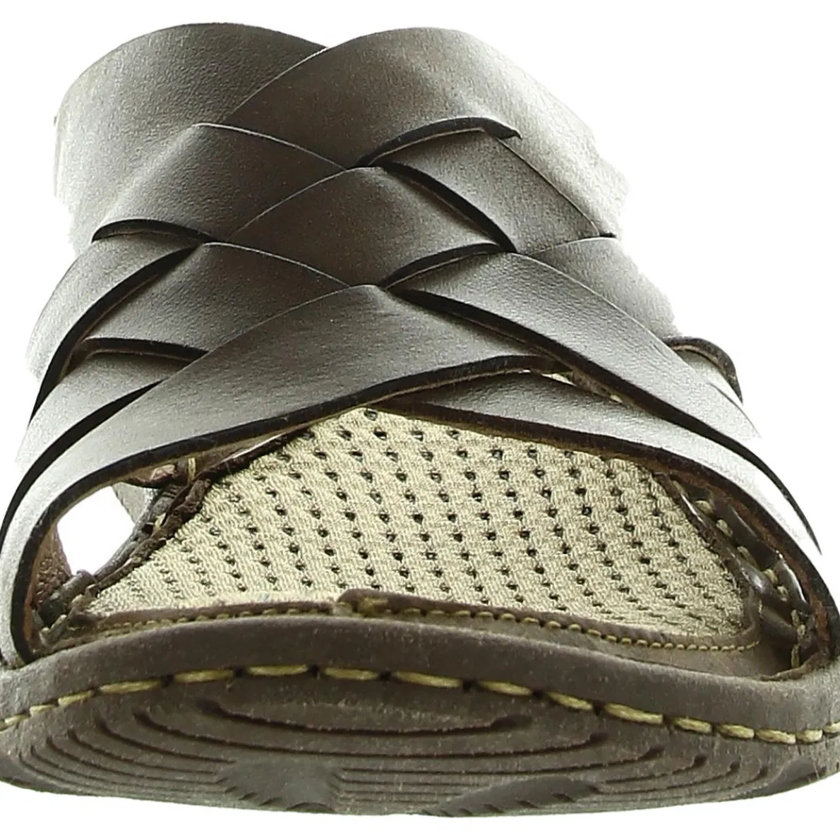 Tarpon Criss-Cross Leather Flatform Sandals