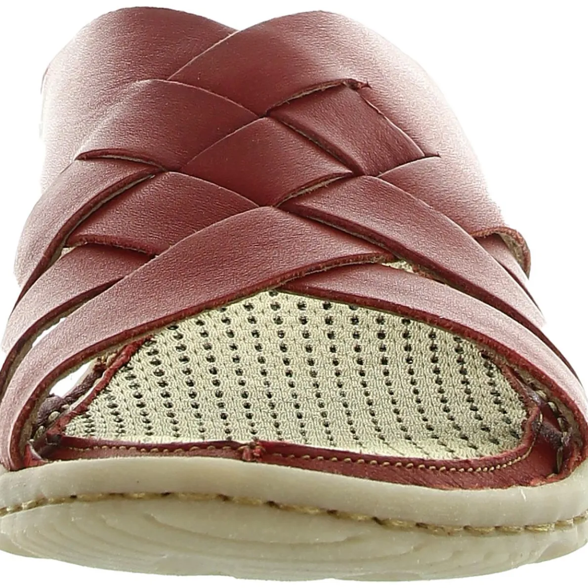 Tarpon Criss-Cross Leather Flatform Sandals