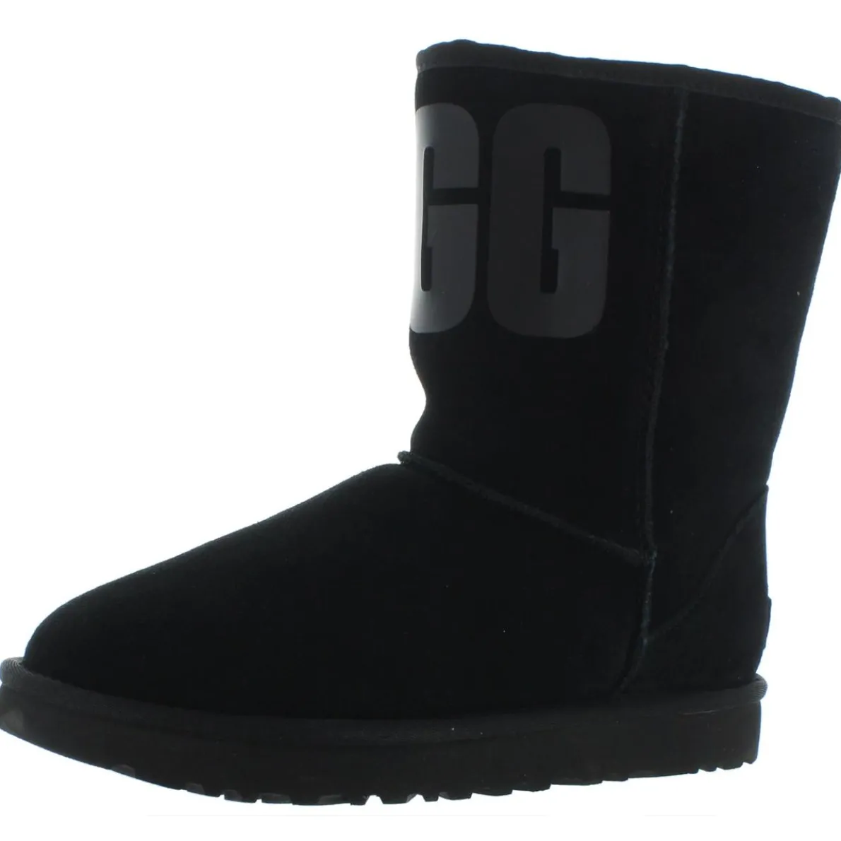 Classic Short Crescent Suede Pull On Winter Boots