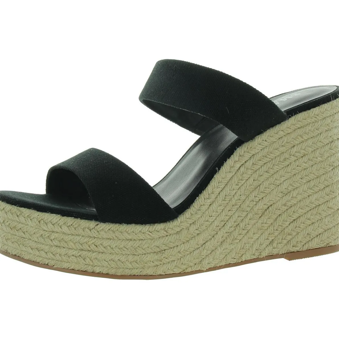 Luna Open Toe Two-Strap Wedge Sandals