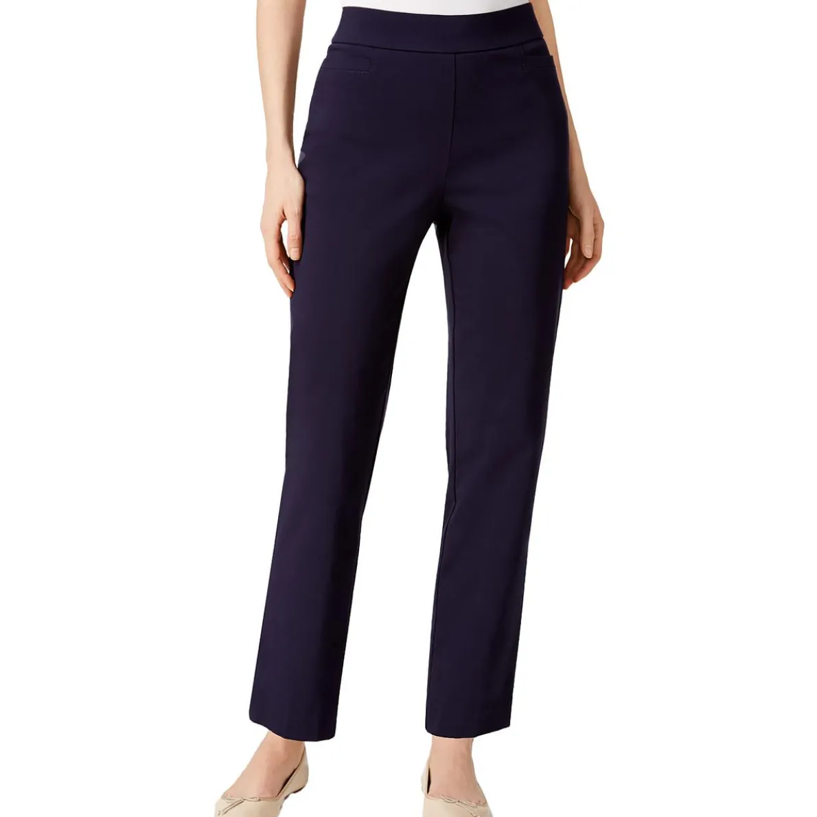 Petites Solid Stretch Skinny Pants