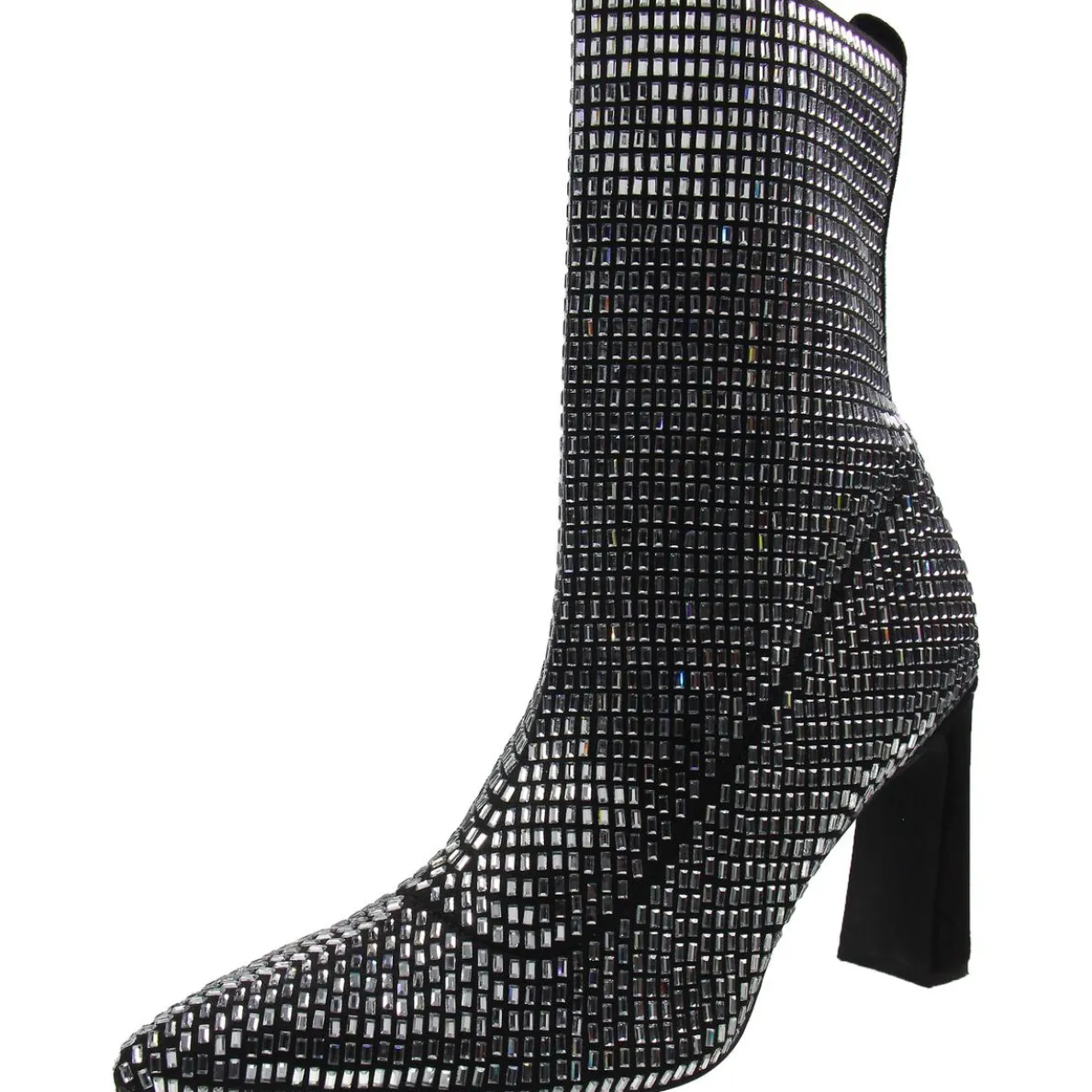 Neptunne Embellished Faux Suede Ankle Boots