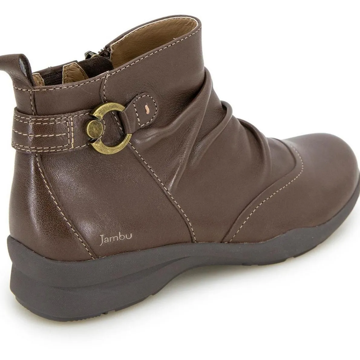 Embellished Leather Ankle Boots