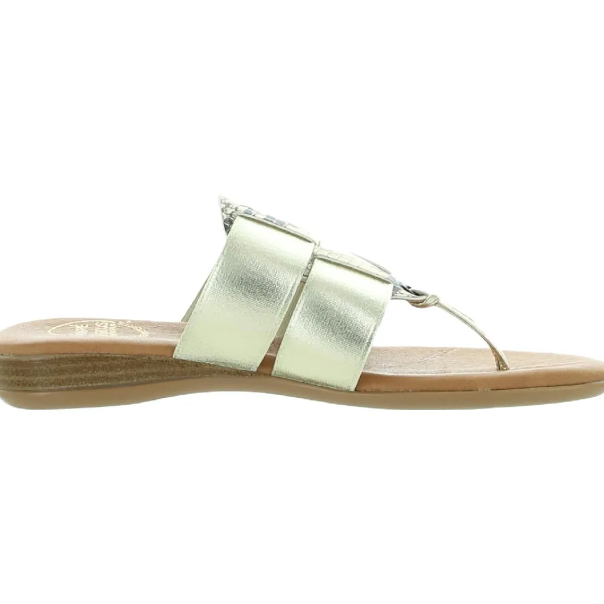 Elise Faux Leather Snake Print Slide Sandals