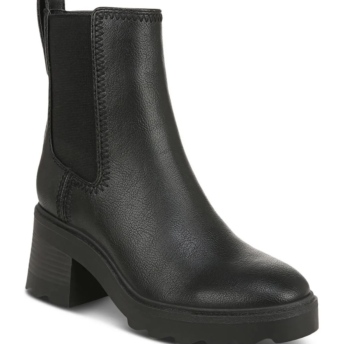 Teresa Faux Leather Chelsea Booties