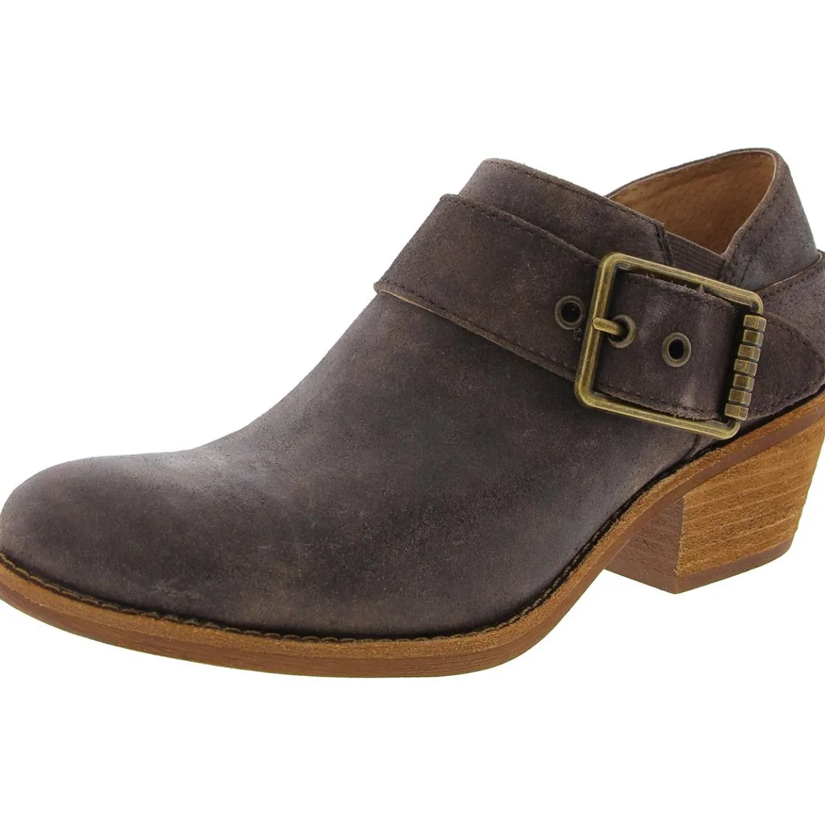 Buckle Leather Shooties