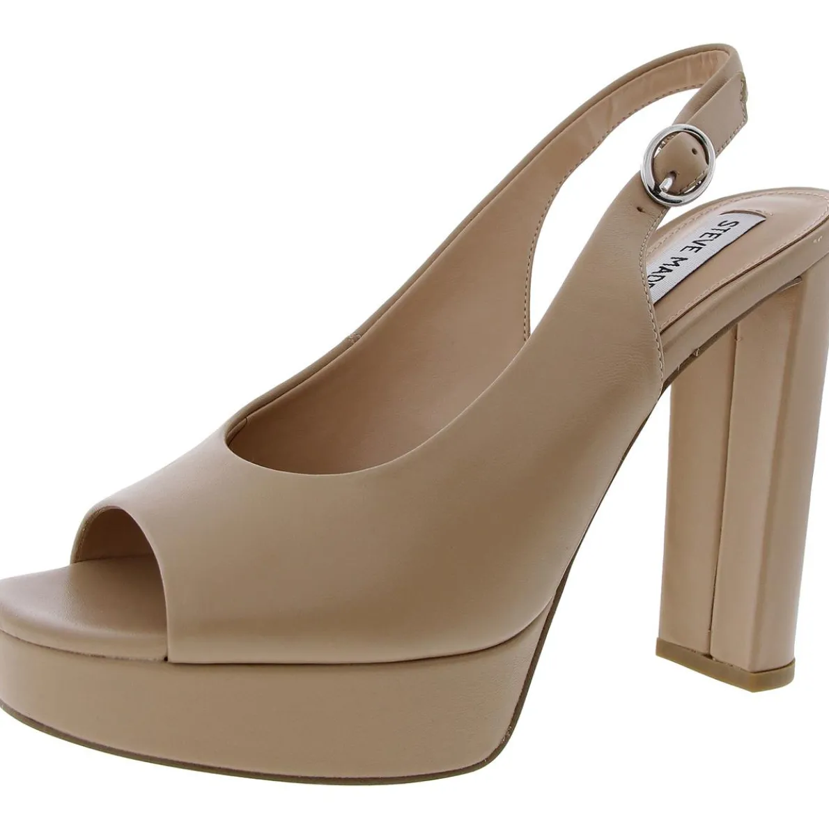 Booker Buckle Leather Block Heel