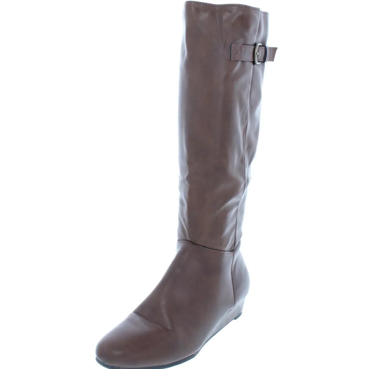 Rainne Faux Leather Knee-High Riding Boots