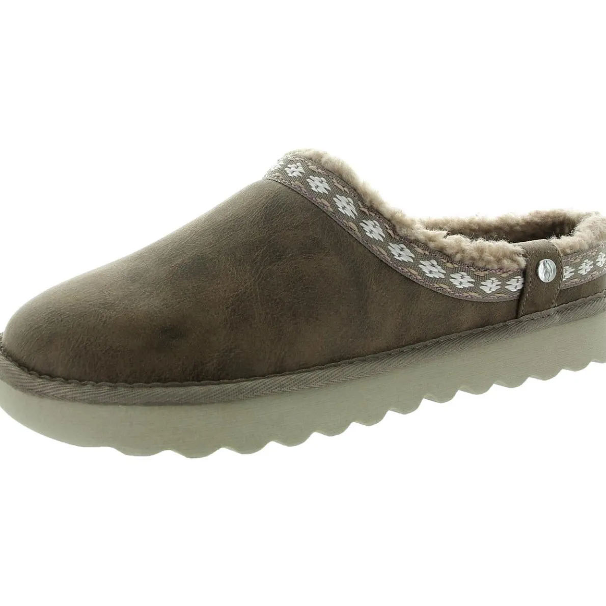 Faux Fur Lined Slide Slippers