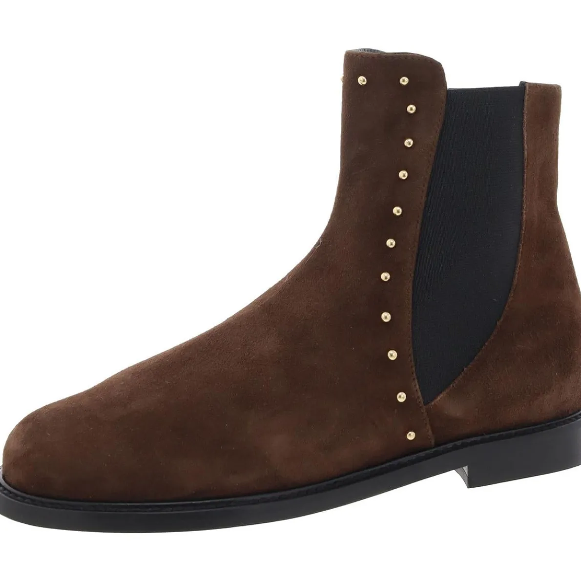 Suede Studded Ankle Boots