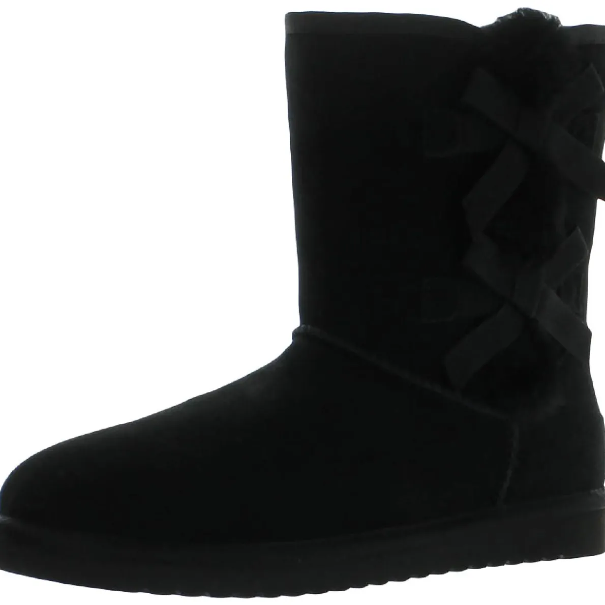 Victoria Short Leather Embellished Shearling Boots