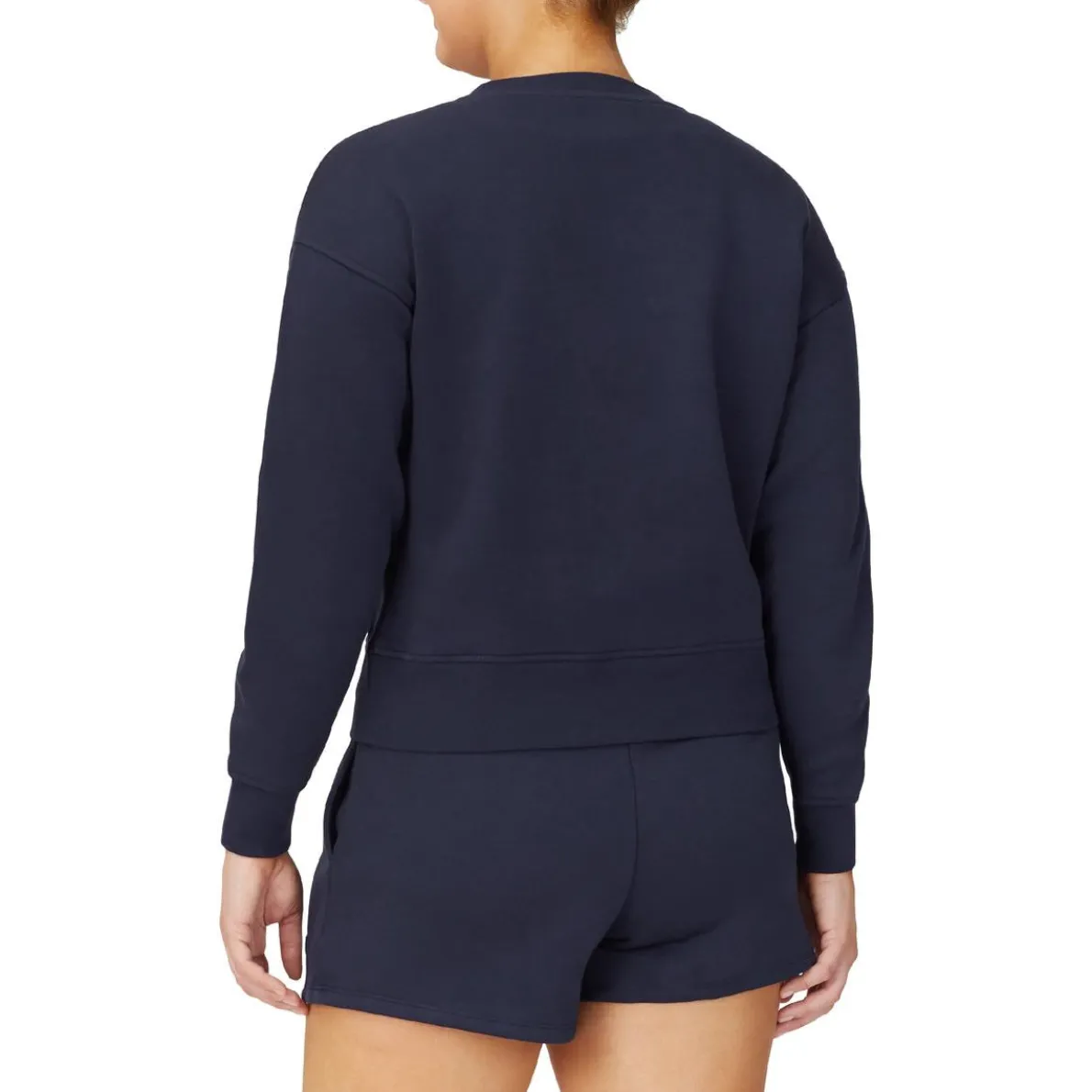 Stina Fleece Lined Crewneck Athletic Pullover Sweatshirt