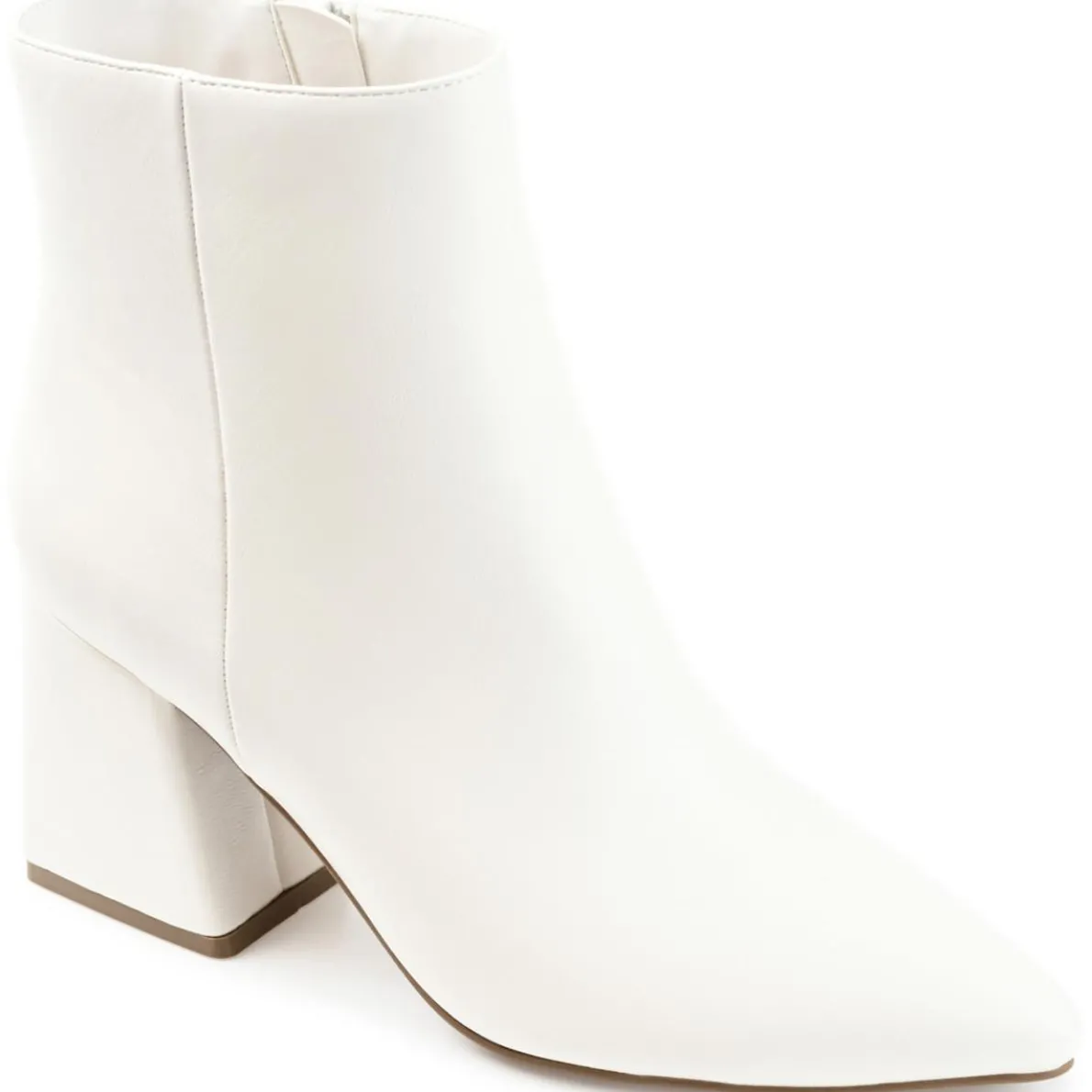 Faux Leather Ankle Boots