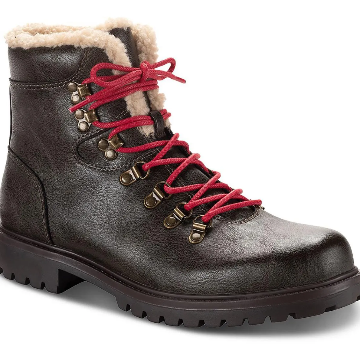 Kyson Faux Leather Cozy Winter & Snow Boots