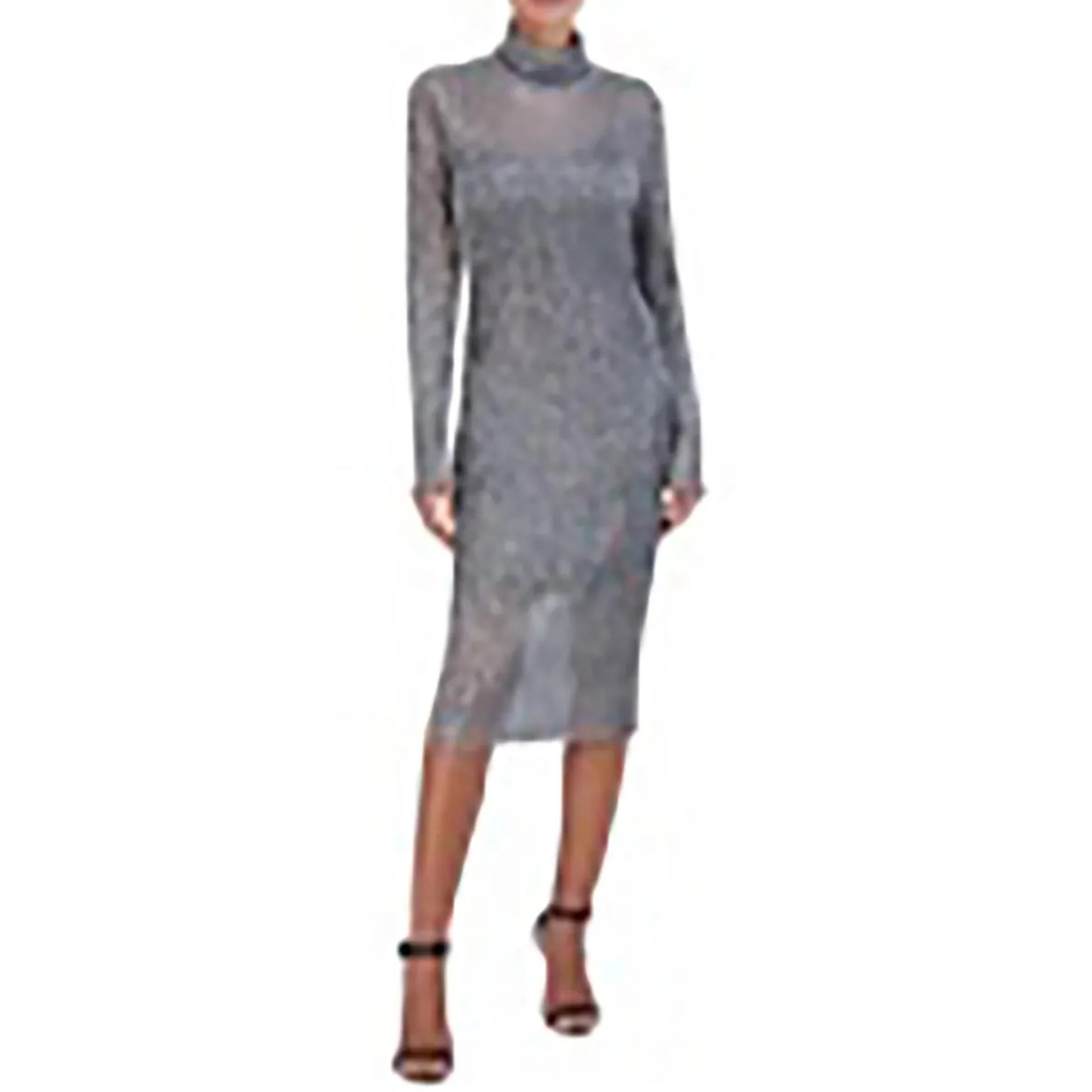 Metallic Midi Dress