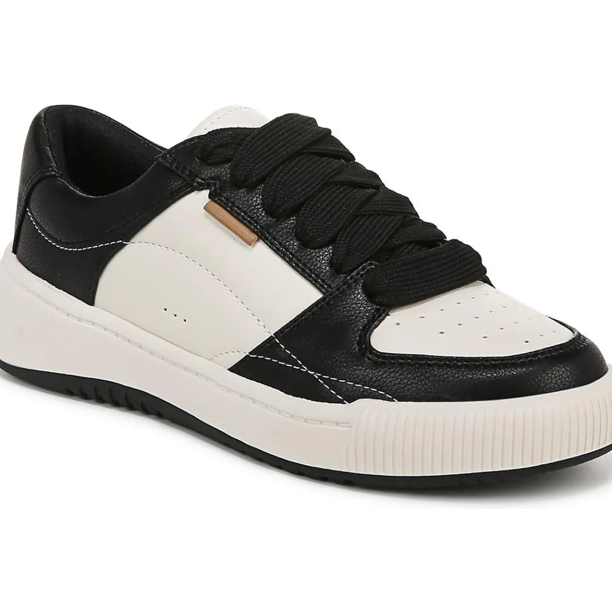Ollie Faux Leather Lace-Up Casual And Fashion Sneakers