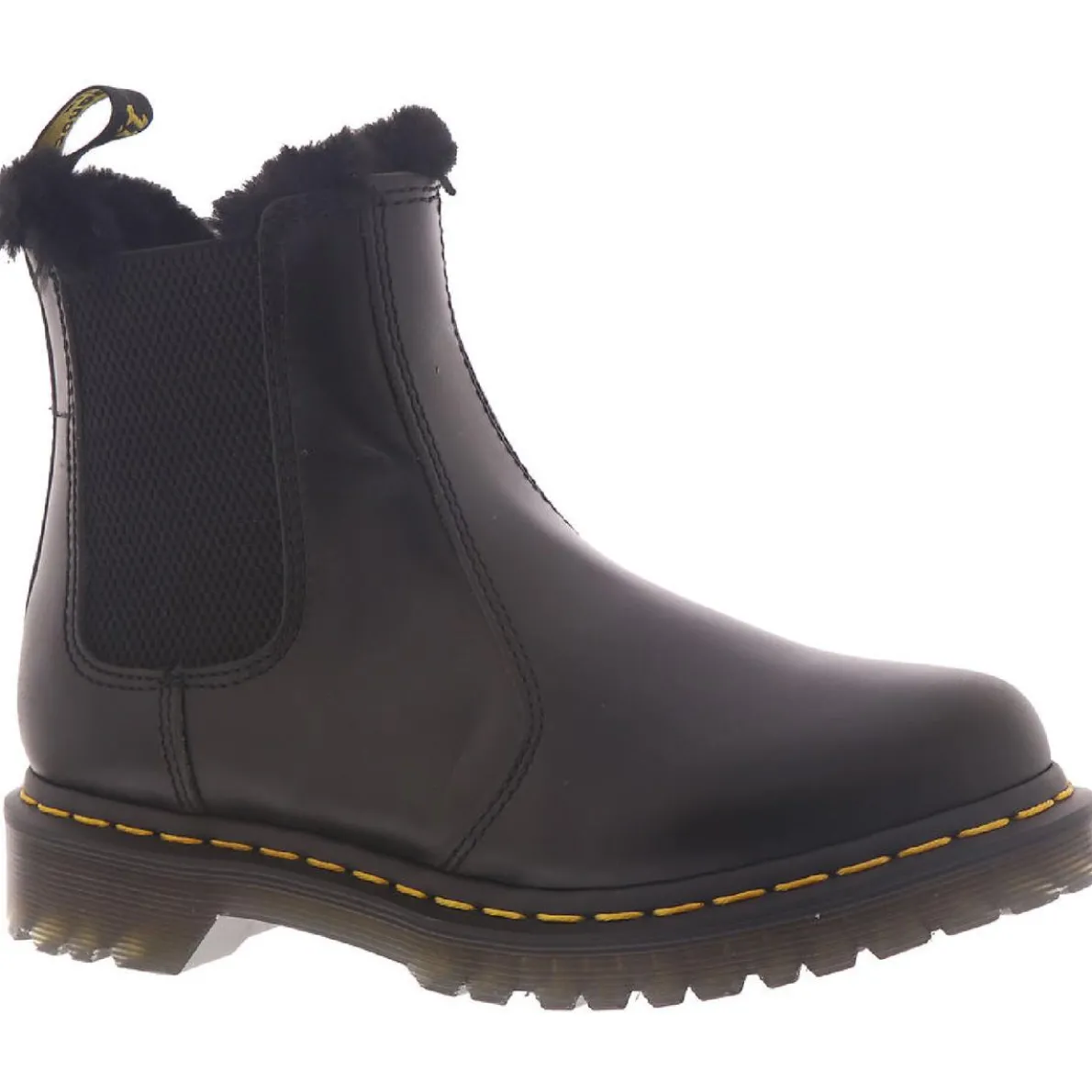 2976 Leonore Pull On Faux Fur Chelsea Boots