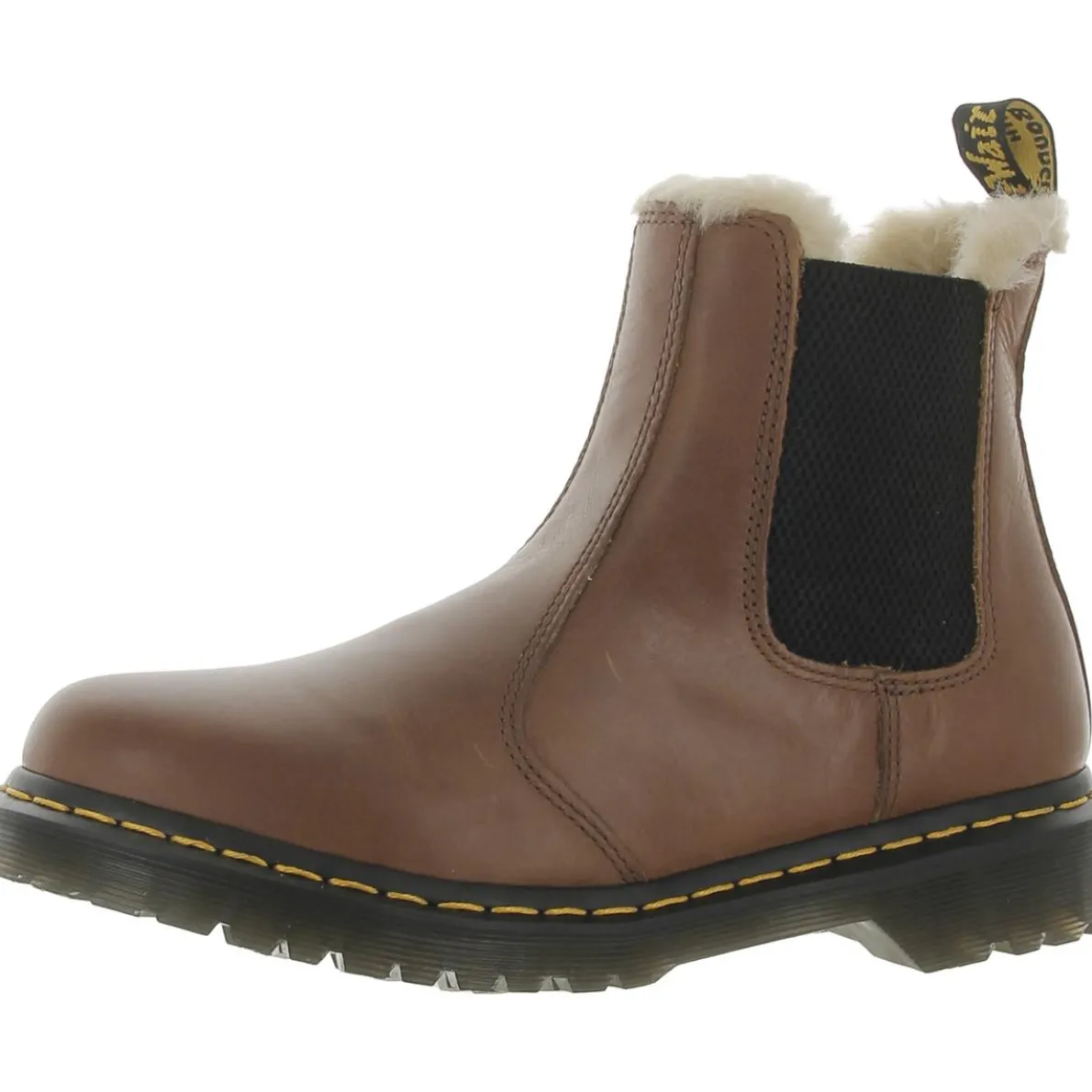 2976 Leonore Pull On Faux Fur Chelsea Boots