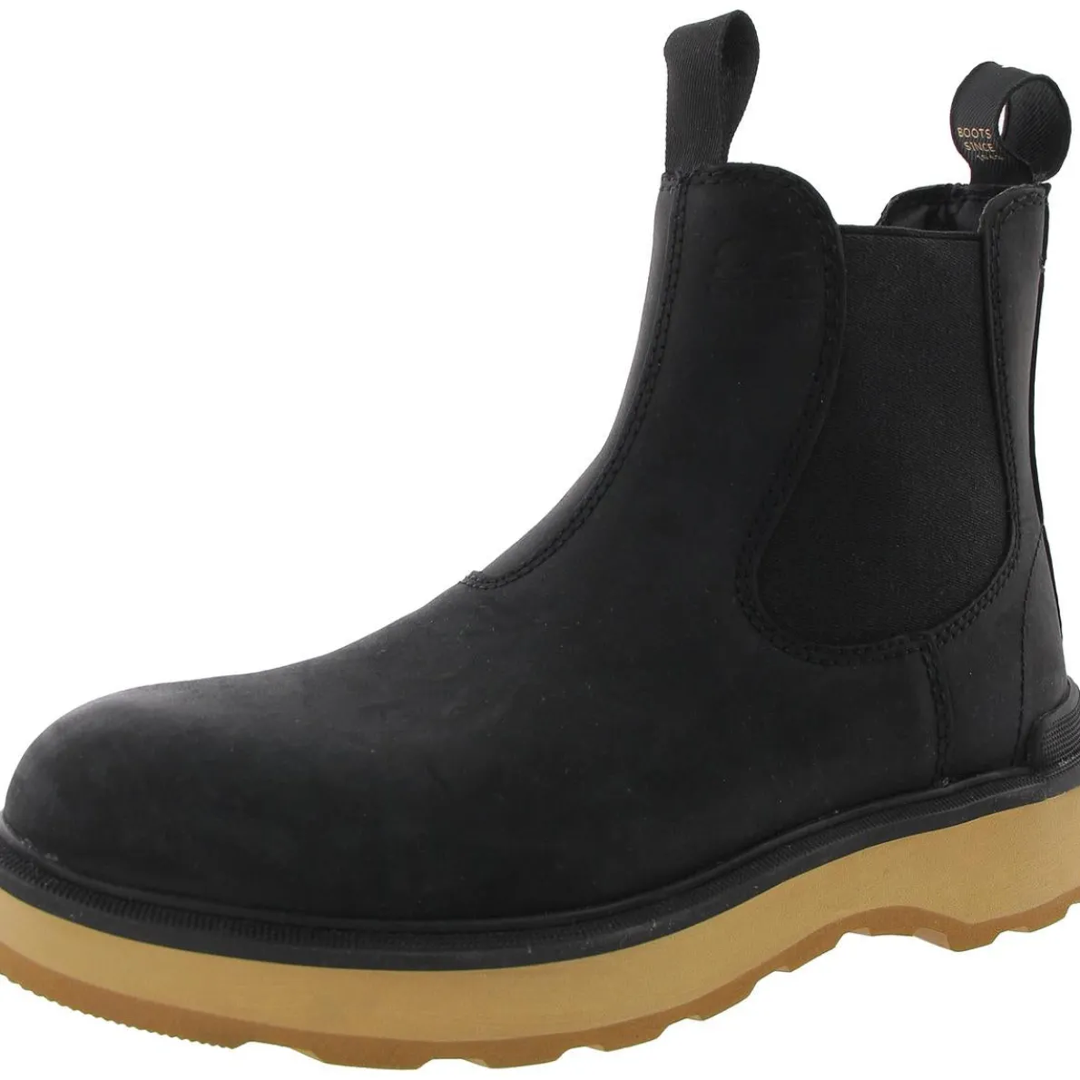 2009101010 Two Tone Leather Chelsea Boots