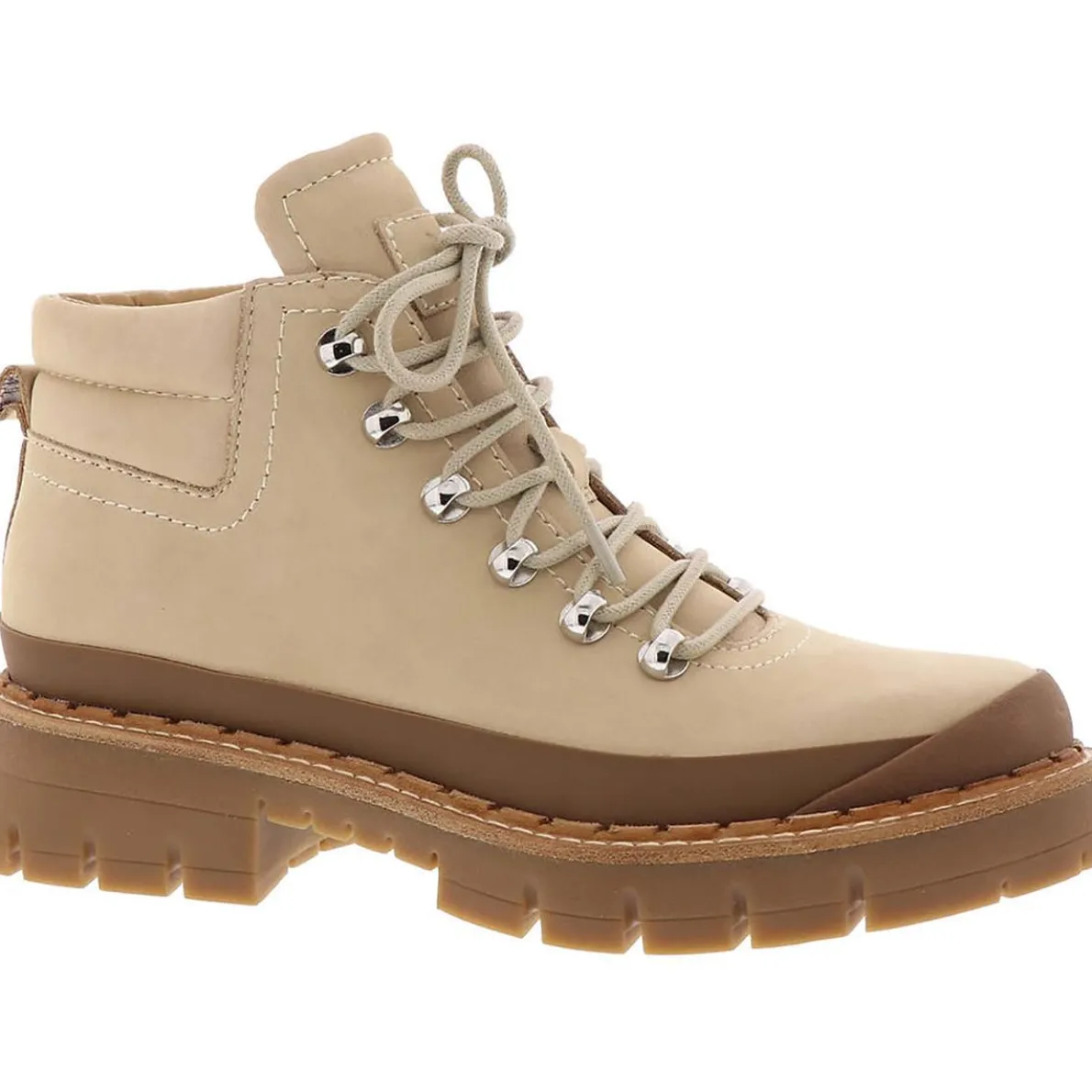 Cairy Leather Lugged Sole Combat & Lace-up Boots