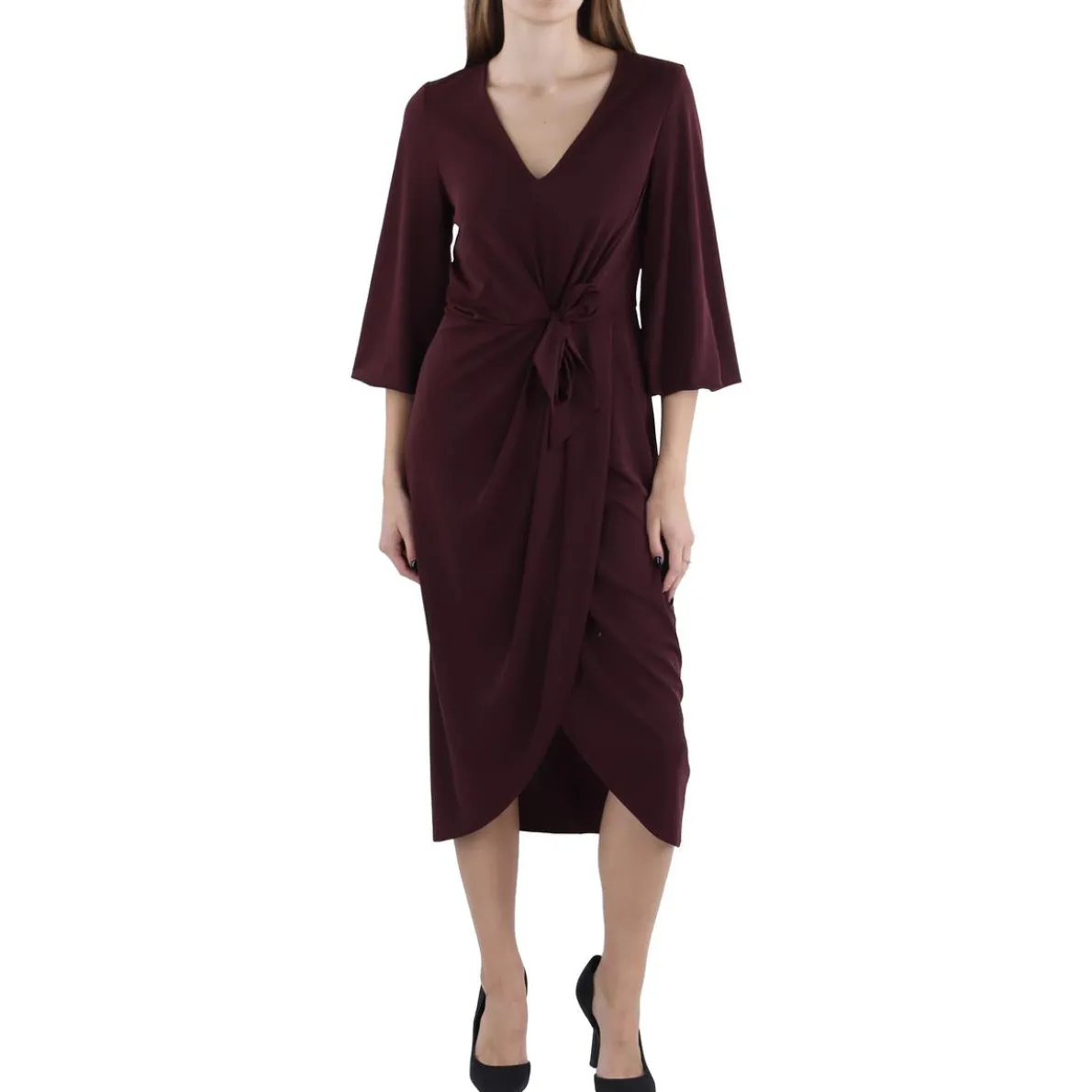 Wrap Party Midi Dress