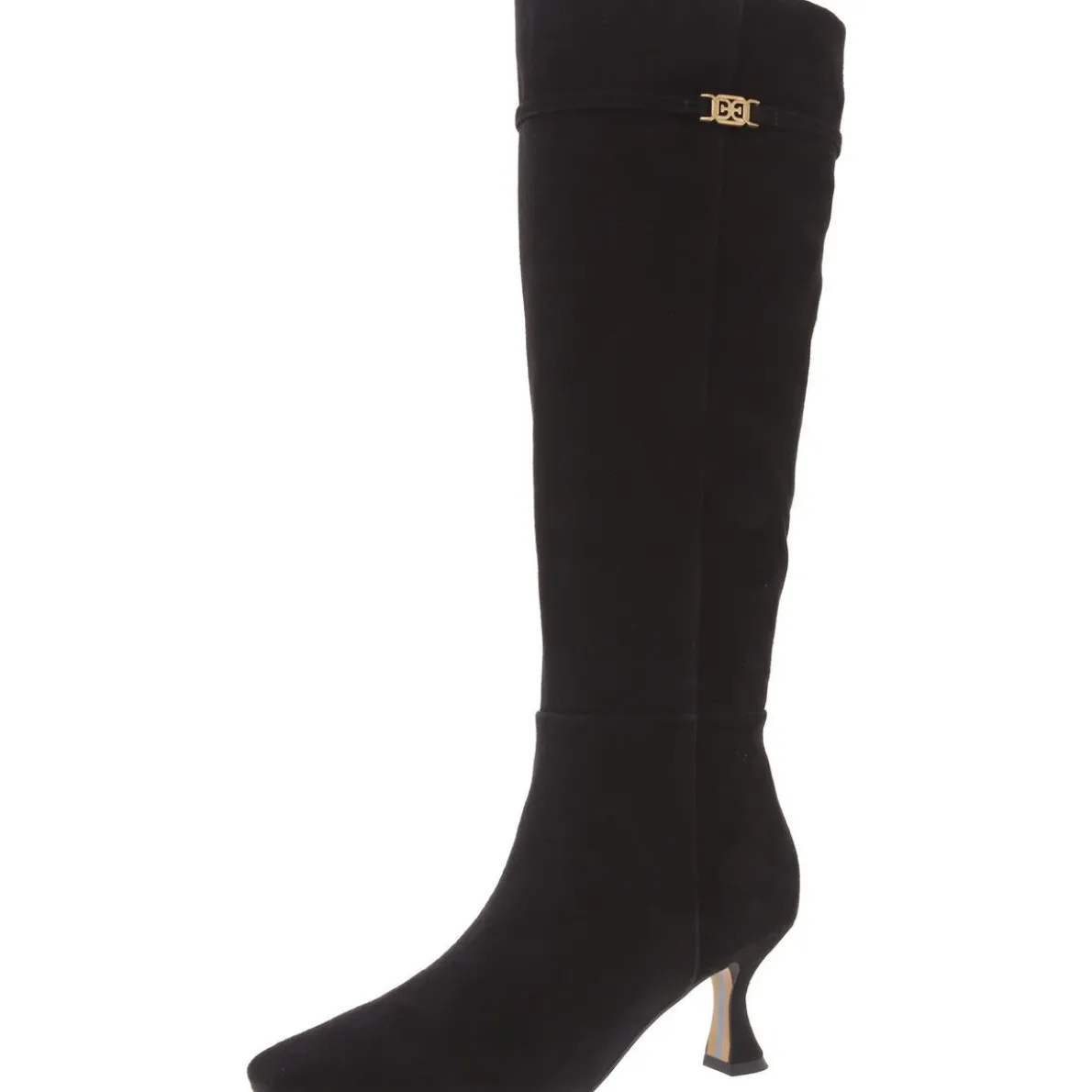 Lyla Suede Solid Knee-High Boots