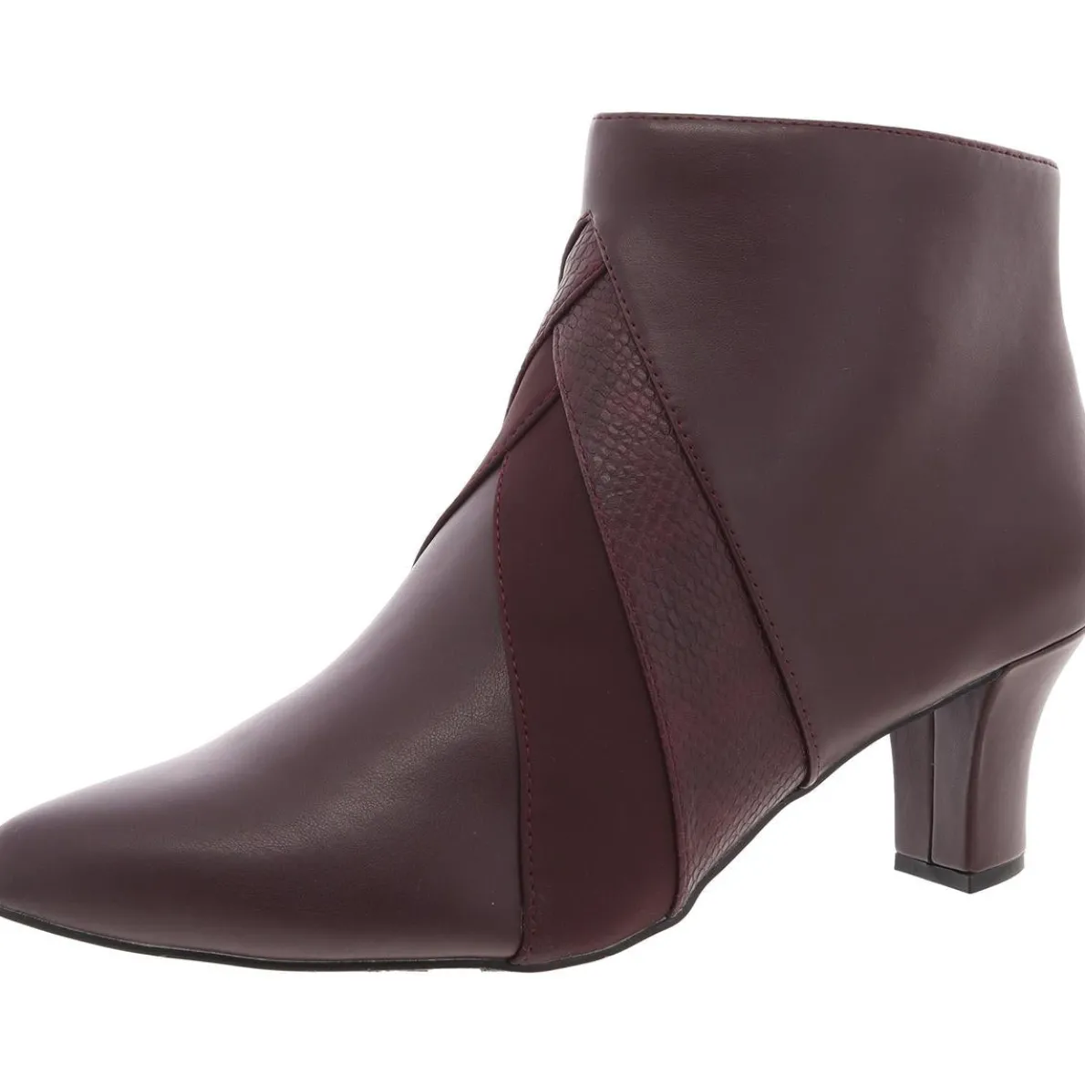 Snake Print Faux Leather Booties