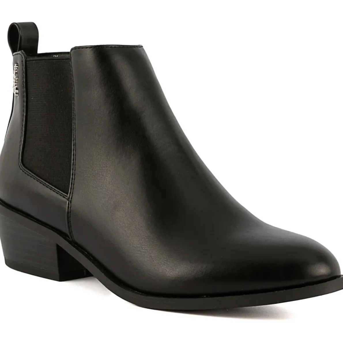 Envoy Faux Leather Zip Up Ankle Boots