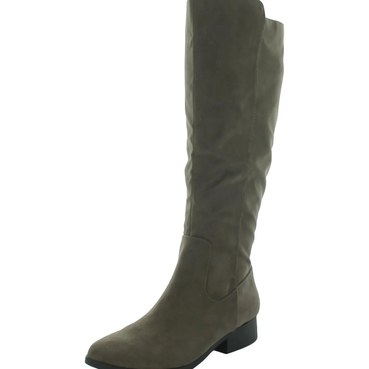 Charmanee Faux Suede Riding Knee-High Boots
