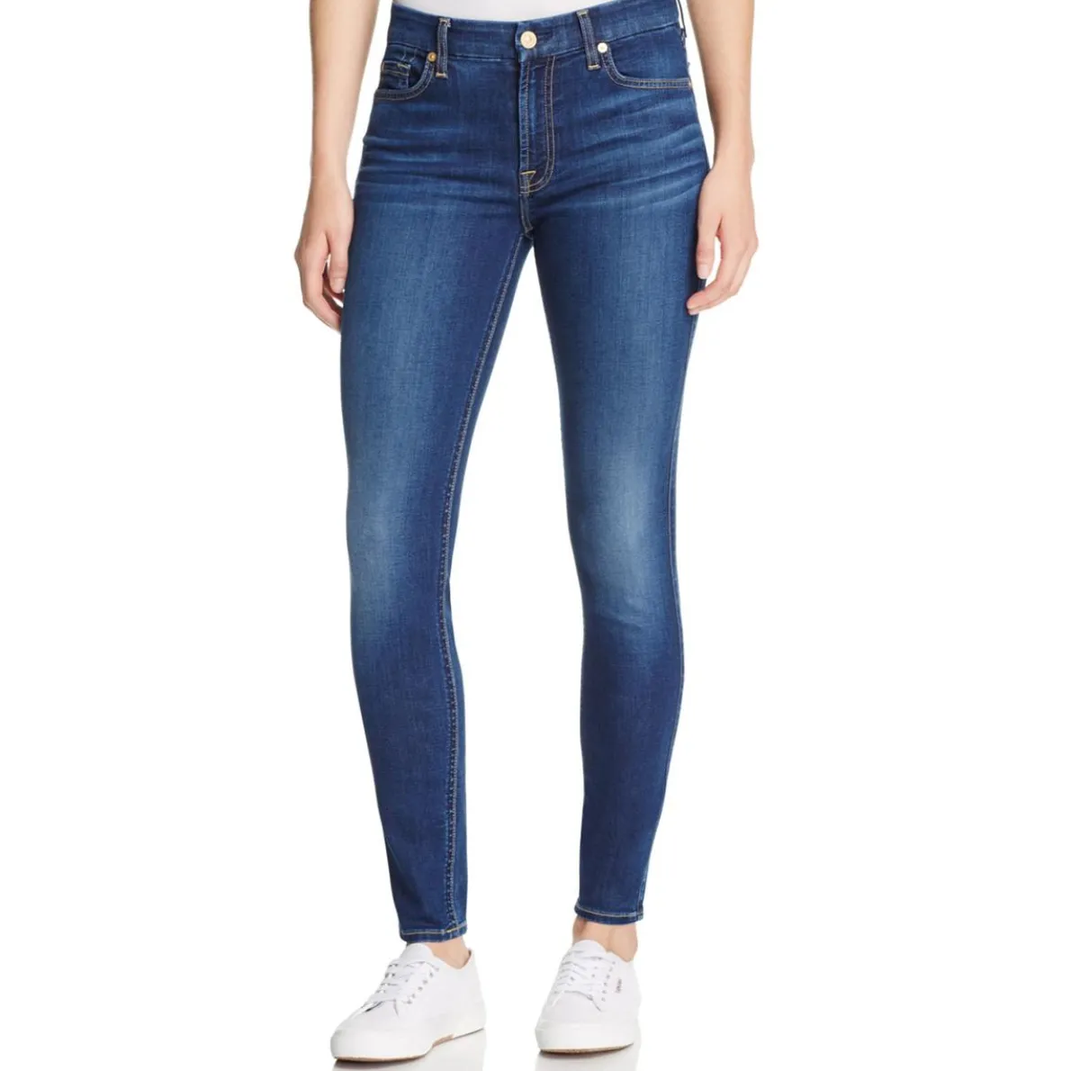 Denim Mid-Rise Skinny Jeans
