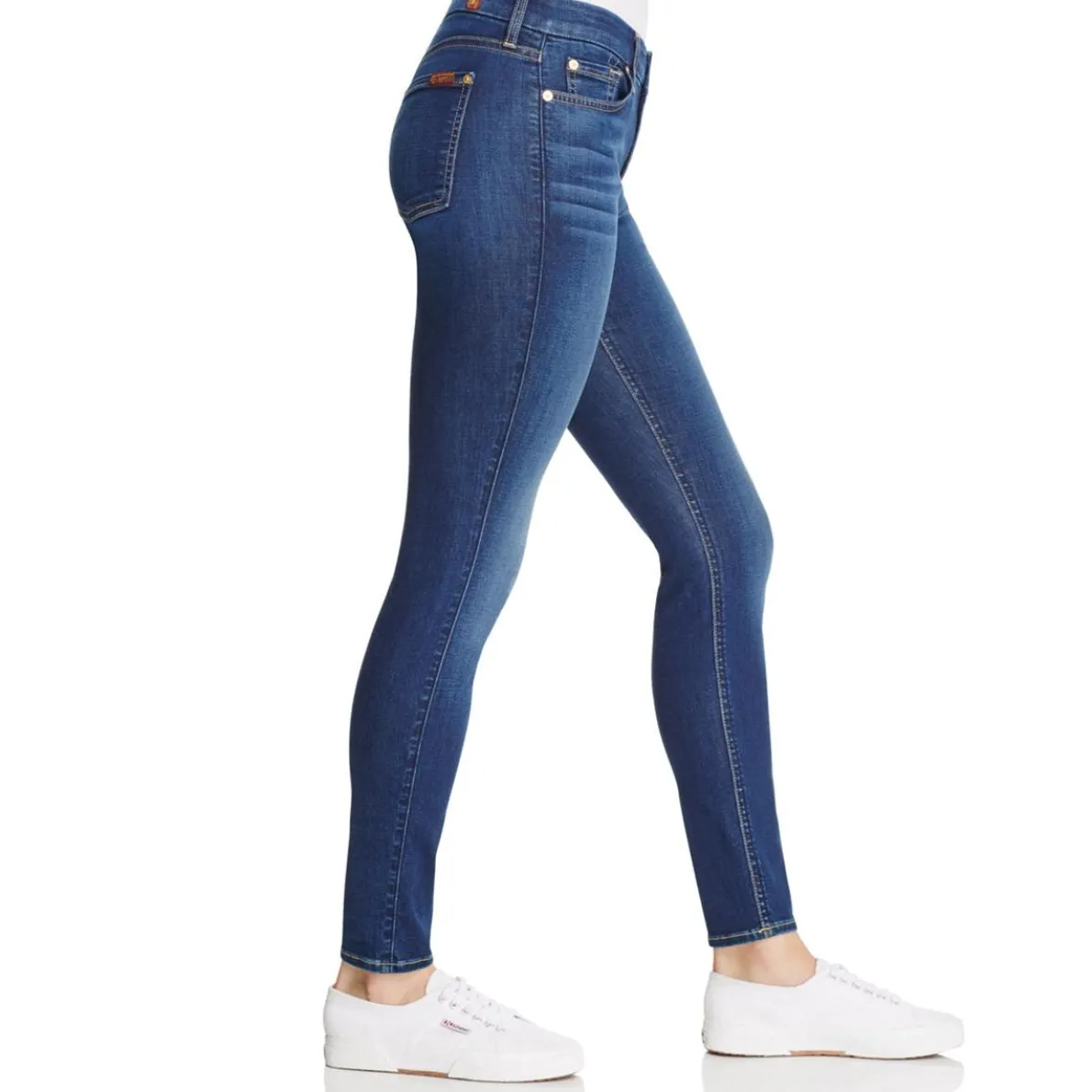 Denim Mid-Rise Skinny Jeans
